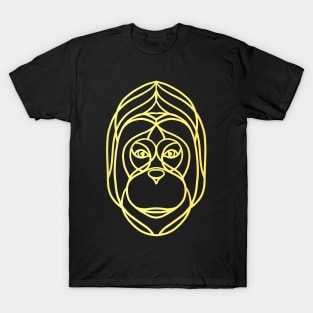 Monkey line art T-Shirt